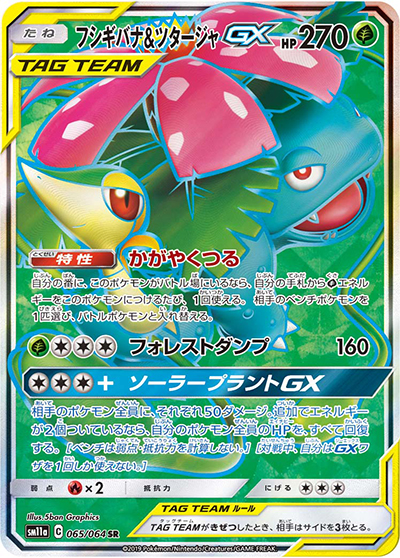 フシギバナ&ツタージャGX （リミックスバウト / sm11a 065/064 SR）の